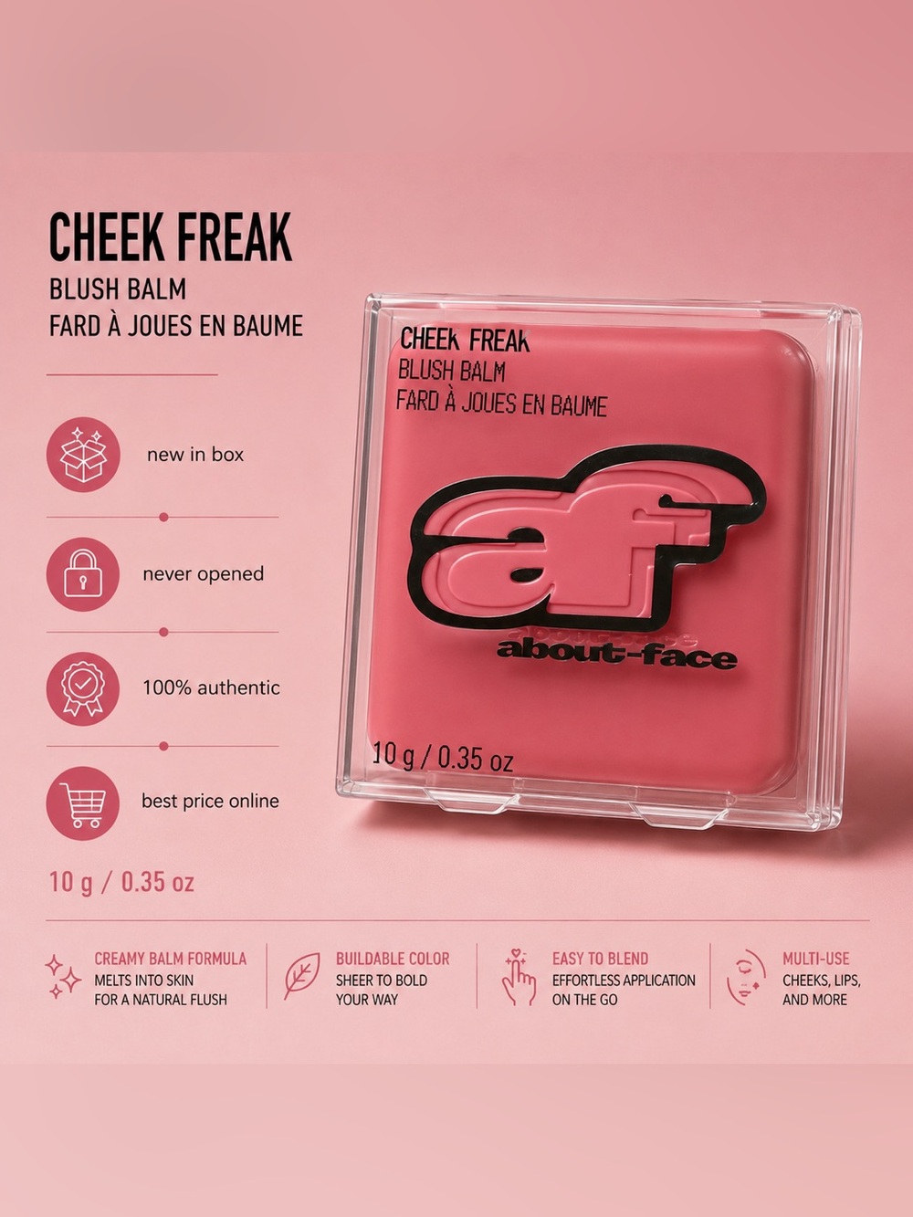 about-face Cheek Freak Blush Balm